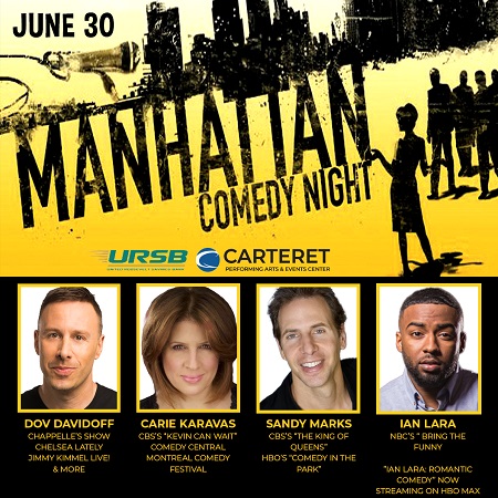 Manhattan Comedy Night w/Dov Davidoff, Sandy Marks, Carie Karavas, Ian Lara